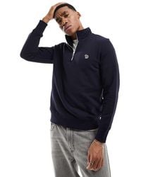 Paul Smith - Zebra Icon Logo Half Zip Sweatshirt - Lyst