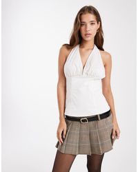 WeWoreWhat - Halter Neck Corset Top - Lyst