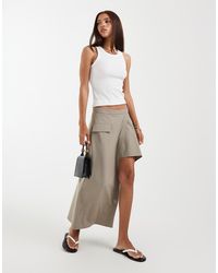 ASOS - Asymm Tailored Skirt - Lyst