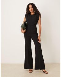 Mango - Sleeveless Flared Jumpsuit - Lyst