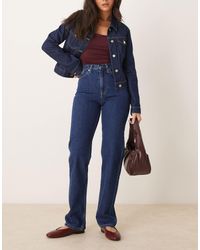 Calvin Klein - High Rise Straight Jeans - Lyst