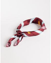 South Beach - Sun Print Satin Headscarf - Lyst