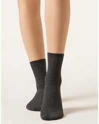 Calzedonia - Ribbed Short Socks - Lyst