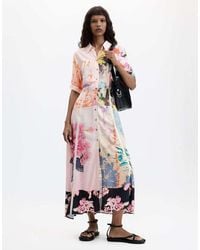 Desigual - Printed Maxi Dress - Lyst