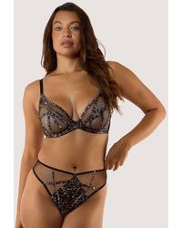 Playful Promises - Ramona Leopard Plunge Bra - Lyst
