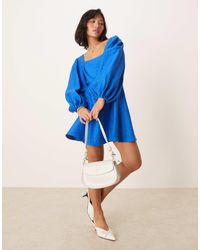 Nobody's Child Petite - Loredana Balloon Sleeve A-line Mini Dress - Lyst
