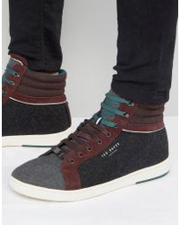 ted baker high top trainers