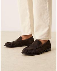 Walk London - Riva Ruched Loafers - Lyst