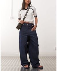 Collusion - X002 baggy Jeans With Contrast Stitch - Lyst