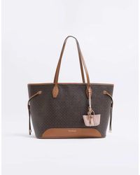 River Island - Ri Monogram Shopper Bag - Lyst