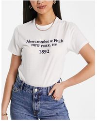 Abercrombie & Fitch - Set Van 3 T-shirts Met Merknaam Op - Lyst