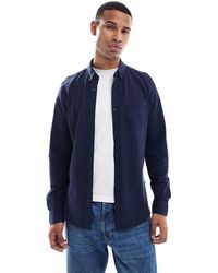 Threadbare - – langärmliges pikee-hemd aus baumwollmix - Lyst