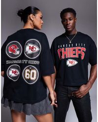 ASOS - Uniseks Recht Oversized T-Shirt Met Nfl Kansas City Chiefs-Prints - Lyst