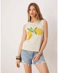 ASOS - Knitted Tank Top With Lemons - Lyst