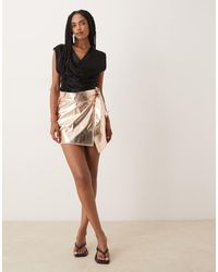 Glamorous - Wrap Mini Skirt - Lyst