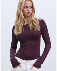 Stradivarius - – langärmliger body aus polyamid - Lyst