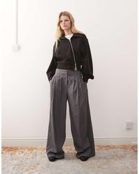 Weekday - Structured Asymmetric Zip Through Hoodie - Lyst