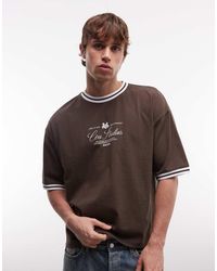 ASOS - Boxy Oversized T-shirt With Text Graphic - Lyst
