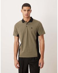 ASOS - Heavyweight Regular Fit Polo T-shirt With Panels And Chest Embroidery - Lyst