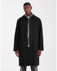 Jack & Jones - Wool Look Longline Overcoat - Lyst
