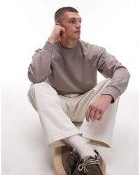 ARKET - Ruimvallend Sweatshirt Van Badstof - Lyst