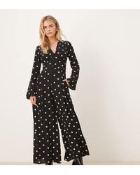 Nobody's Child Petite - Valencia V Neck Button Front Jumpsuit - Lyst