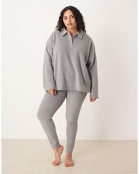 ASOS - Asos Design Curve Lounge Mix & Match Lightweight Fleece legging - Lyst