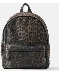 Pull&Bear - Zaino Con Stampa Leopardata - Lyst