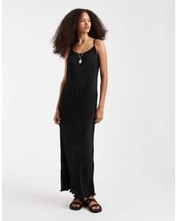 Pieces - Plisse Cami Maxi Dress - Lyst