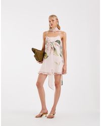 ASOS - Cami Mini Dress With Scarf - Lyst