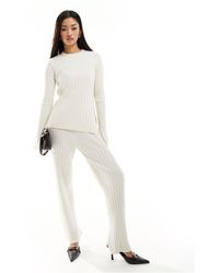 French Connection - Ribbed Knit Pants - Lyst