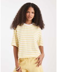 Pieces - Short Sleeve Heavyweight T-shirt - Lyst