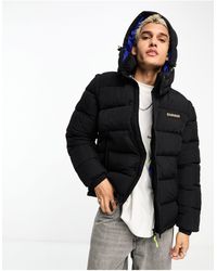 Napapijri - Rick Water-repellent Puffer Jacket With Logo Patches - Lyst