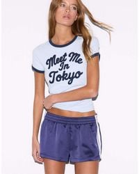 Stradivarius - Contrast Print Short Sleeve T-shirt - Lyst