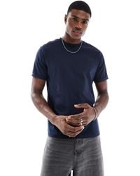 ASOS - Essential Crew Neck T-shirt With Roll Sleeve - Lyst