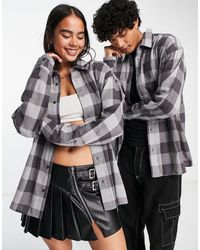 Collusion - Unisex Oversized Skater Check Shirt - Lyst