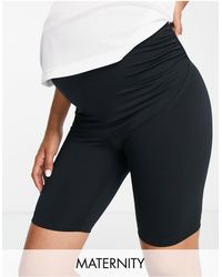 ASOS 4505 - Maternity Icon Booty legging Short With Bum Sculpt Detail - Lyst
