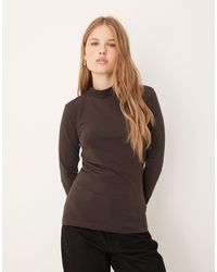 Jdy - Top à col roulé - marron chocolat foncé - Lyst