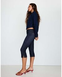 Bershka - Denim Capris - Lyst