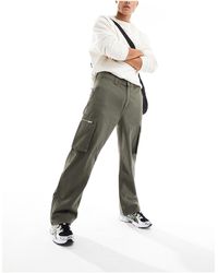 Dr. Denim - Omar - pantalon cargo droit et ample fonctionnel - kaki - Lyst