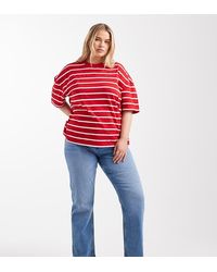 ASOS - Asos Design Curve High Rise Slim Straight Jean - Lyst