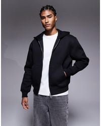 ASOS - Heavyweight Relaxed Boxy Zip Through Hoodie - Lyst