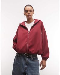 ASOS - Funnel Neck Zip Up Hoodie - Lyst