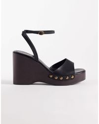 ASOS - Thea Wood Effect Wedges - Lyst