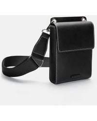 Pull&Bear - Borsa A Tracolla Nera - Lyst