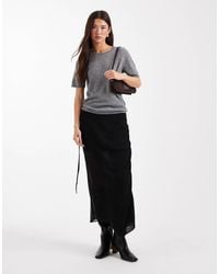 ASOS - Sheer And Solid Wrap Maxi Skirt - Lyst