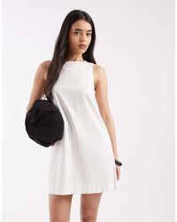 JJXX - Linen Blend Mini Dress - Lyst