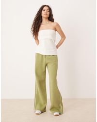 Abercrombie & Fitch - Mid Rise Wide Leg jogger - Lyst