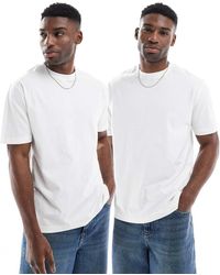 ASOS - Essential 2 Pack Relaxed T-shirts - Lyst