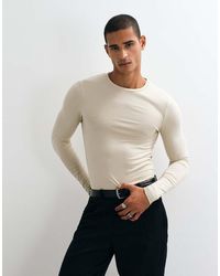 ASOS - Essentials Muscle Fit Long Sleeve T-shirt - Lyst
